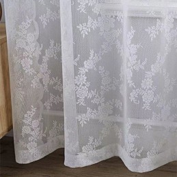 Moderní Tylová Záclona Na Míru, Květinová Voálová Záclona Do Obývacího Pokoje