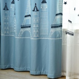 Severské Stylové Vyšívané Okenní Závěsy S Hradní Výšivkou Do Obývacího Pokoje A Ložnice