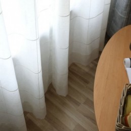 Minimalistická Průsvitná Záclona Na Míru, Velká Mřížková Žakárová Voálová Záclona Do Obývacího Pokoje, Jedna