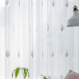 Luxusní Vyšívaná Záclona Vyrobená Na Míru, Záclona Do Obývacího Pokoje, Průsvitná, Bytová Dekorace