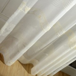 Vyšívaná Průsvitná Záclona Na Míru, Minimalistická Klasická Záclona, Voile, Obývací Pokoj, Ložnice