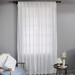 Sametové Průsvitné Okenní Závěsy, Elegantní Voálové Panely, Obývací Pokoj, Ložnice