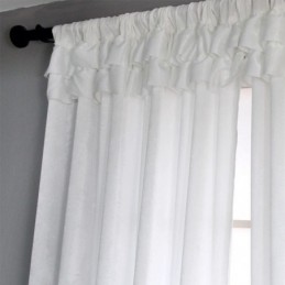 Sametové Průsvitné Okenní Závěsy, Elegantní Voálové Panely, Obývací Pokoj, Ložnice