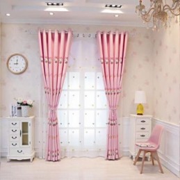 Moderní Záclona Na Míru Výšivka Na Záclonu Krásná Hello Kitty
