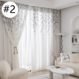 Voálový Závěs S Vinným Vzorem, Šitý Na Míru, Potištěný Závěs, Průsvitné Závěsy Do Obývacího Pokoje, Ložnice