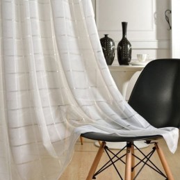 Geometrický Žakárový Průsvitný Závěs, Závěs Na Míru, Luxusní Závěs Do Obývacího Pokoje, Ložnice