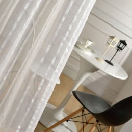 Elegantní Bílý Tylový Závěs Vyrobený Na Míru, Průsvitný Závěs Do Obývacího Pokoje/Ložnice