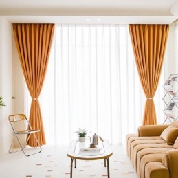 Moderní Jednobarevné Záclony, Zatemňovací Záclona Na Míru Do Obývacího Pokoje A Ložnice