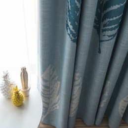 Zatemňovací Závěs Bue Leaf, Moderní Minimalistický Design Oken
