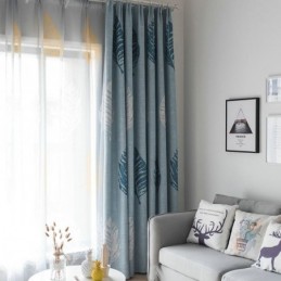 Zatemňovací Závěs Bue Leaf, Moderní Minimalistický Design Oken