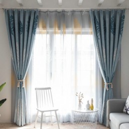 Zatemňovací Závěs Bue Leaf, Moderní Minimalistický Design Oken
