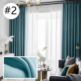 Moderní Zatemňovací Závěs Vyrobený Na Míru, Jednobarevný Lněný Závěs Do Obývacího Pokoje A Ložnice
