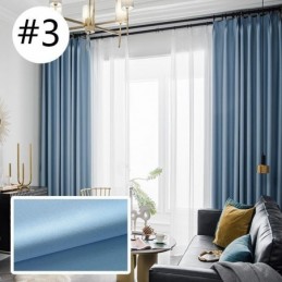 Moderní Zatemňovací Závěs Vyrobený Na Míru, Jednobarevný Lněný Závěs Do Obývacího Pokoje A Ložnice