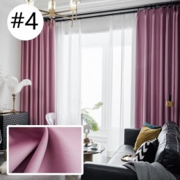 Moderní Zatemňovací Závěs Vyrobený Na Míru, Jednobarevný Lněný Závěs Do Obývacího Pokoje A Ložnice