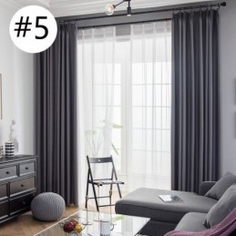 Moderní Zatemňovací Závěs Vyrobený Na Míru, Jednobarevný Lněný Závěs Do Obývacího Pokoje A Ložnice