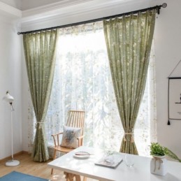 Zatemňovací Závěs Z Bavlny A Lnu, Vyrobený Na Míru, Americký Potisk, Prodyšný Okenní Panel, Ložnice