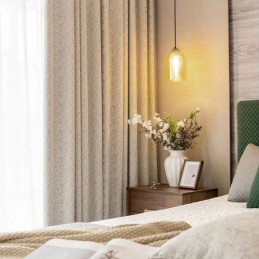 Elegantní Zatemňovací Závěsy S Potiskem Listů Do Obývacího Pokoje