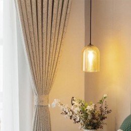 Elegantní Zatemňovací Závěsy S Potiskem Listů Do Obývacího Pokoje