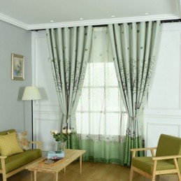 Moderní Pastorační Závěsy S Potiskem Stromů Do Obývacího Pokoje A Ložnice
