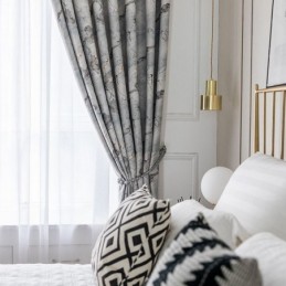 Moderní Záclona Na Míru Záclona S Mramorovým Vzorem Pro Domácnost