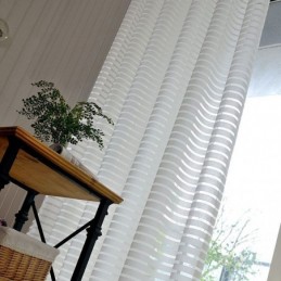 Moderní Jednoduchá Průsvitná Záclona Vyrobená Na Míru, Záclonové Pruhy, Žakárová Záclona Do Obývacího Pokoje, Pracovna, Univerzální Látka