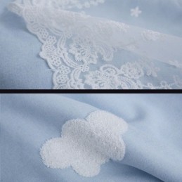 Modré Polozatemňovací Závěsy Sweet Cloud Do Dívčího Pokoje