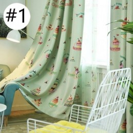 Krásná Záclona S Potiskem Zmrzliny, Vyrobená Na Míru, Moderní Zatemňovací Závěsy Do Dětského Pokoje