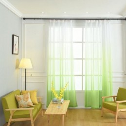 Prodyšné Průhledné Závěsy Do Obývacího Pokoje S Voálem Pro Moderní Minimalistický Tisk