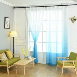 Prodyšné Průhledné Závěsy Do Obývacího Pokoje S Voálem Pro Moderní Minimalistický Tisk