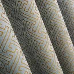 Zatemňovací Závěs V Severském Abstraktním Stylu, Vyrobený Na Míru, Závěs Maze Jarquard Do Obývacího Pokoje, Bice Chenille