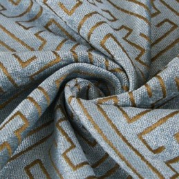 Zatemňovací Závěs V Severském Abstraktním Stylu, Vyrobený Na Míru, Závěs Maze Jarquard Do Obývacího Pokoje, Bice Chenille