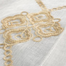 Severské Průsvitné Závěsy S Diamantovým Vzorem Do Obývacího Pokoje A Ložnice