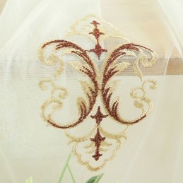 Moderní Vyšívané Průsvitné Závěsy Na Okna S Tylem Do Obývacího Pokoje A Ložnice