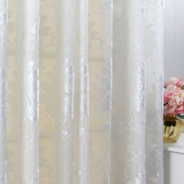 Moderní Květinový Průsvitný Závěs Vyrobený Na Míru, Závěsový Panel Do Obývacího Pokoje A Ložnice