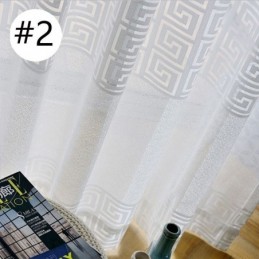 Průhledné Geometrické Závěsy Do Obývacího Pokoje A Ložnice