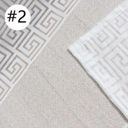 Průhledné Geometrické Závěsy Do Obývacího Pokoje A Ložnice