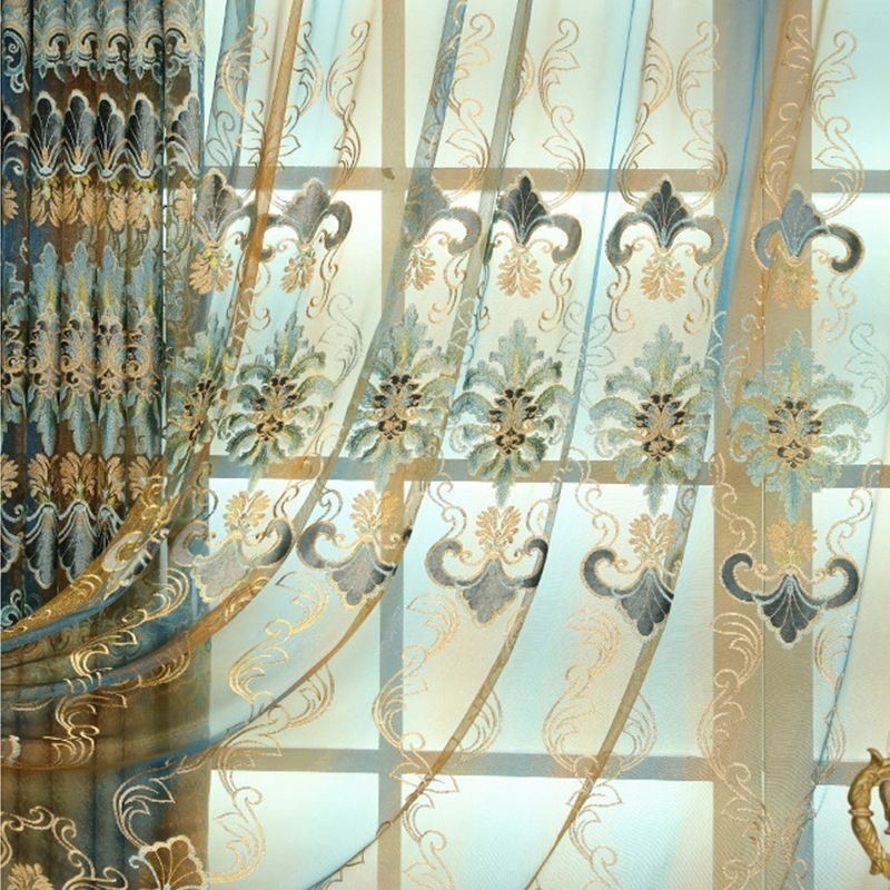 Průsvitná Záclona Evropské Elegance Vyrobená Na Míru Do Obývacího Pokoje, Ložnice