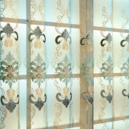 Průsvitná Záclona Evropské Elegance Vyrobená Na Míru Do Obývacího Pokoje, Ložnice