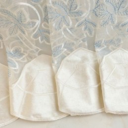 Luxusní Tylová Záclona Na Míru, Květinově Vyšívaná Voál Do Obývacího Pokoje