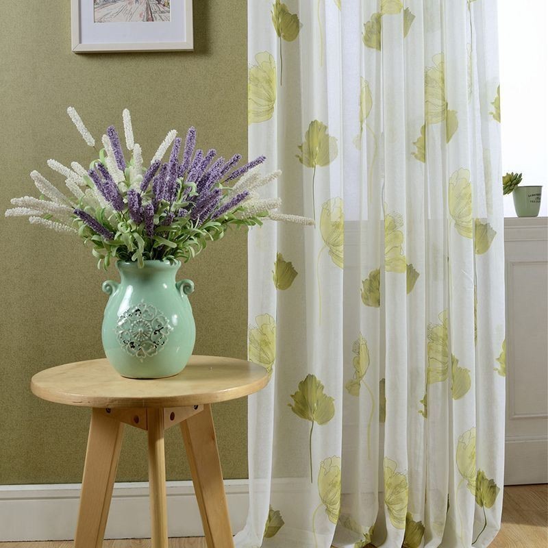 Elegantní Závěs Lotus Voile, Vyrobený Na Míru, Záclonové Rolety Do Obývacího Pokoje A Ložnice