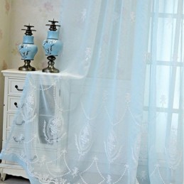 Evropská Záclona Na Míru, Průsvitná Vyšívaná Okenní Zástěna Do Obývacího Pokoje A Ložnice