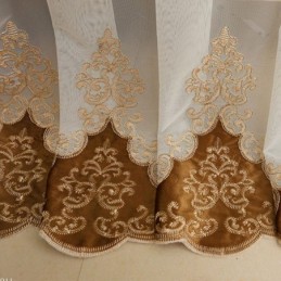 Evropská Záclona Na Míru, Průsvitná Vyšívaná Okenní Zástěna Do Obývacího Pokoje A Ložnice