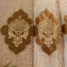 Evropská Záclona Na Míru, Průsvitná Vyšívaná Okenní Zástěna Do Obývacího Pokoje A Ložnice