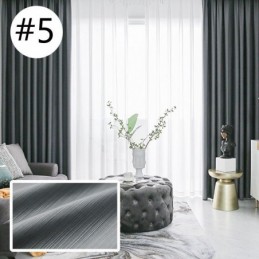 Nové Luxusní Designové Zatemňovací Hedvábné Bavlněné Závěsy Do Ložnice V Jedné Barvě