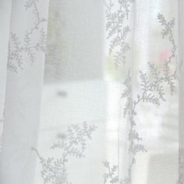 Bílá Průsvitná Záclona Na Míru, Tylová Záclona S Výšivkou Do Obývacího Pokoje A Ložnice
