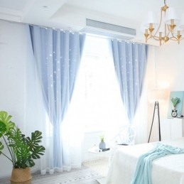 Zatemňovací Závěs Fresh Max, Vyrobený Na Míru, Dutá Hvězda S Průsvitným Designem Do Dětského Pokoje
