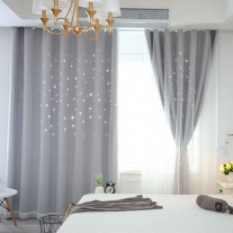 Zatemňovací Závěs Fresh Max, Vyrobený Na Míru, Dutá Hvězda S Průsvitným Designem Do Dětského Pokoje