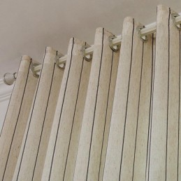 Nordic Simple Sheer Curtain Šité Na Míru, Záclonové Pruhy, Žakárová Tkanina S Ochranou Proti Životnímu Prostředí, Směs Lnu