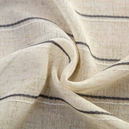 Nordic Simple Sheer Curtain Šité Na Míru, Záclonové Pruhy, Žakárová Tkanina S Ochranou Proti Životnímu Prostředí, Směs Lnu