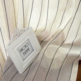 Nordic Simple Sheer Curtain Šité Na Míru, Záclonové Pruhy, Žakárová Tkanina S Ochranou Proti Životnímu Prostředí, Směs Lnu